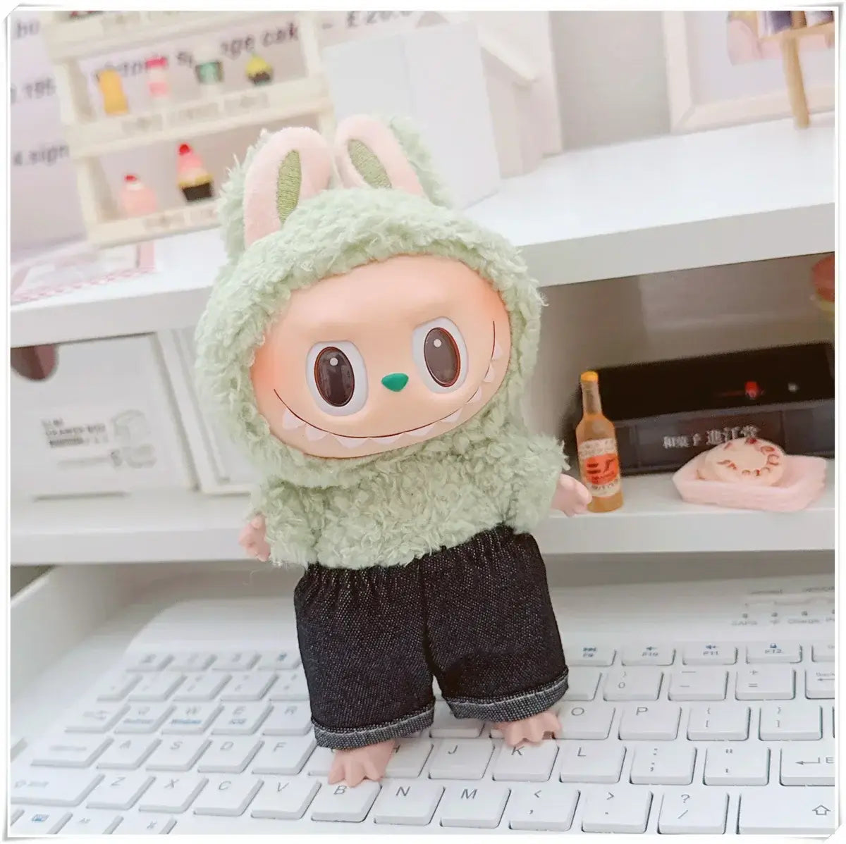 Labubu Doll Clothes Hoodie &amp; Pants Set | 15/17cm Dolls