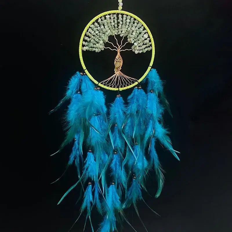 peacock feather dream catchers