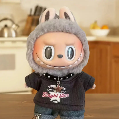 Labubu Doll Clothes - Hip Hop Set for 15/17cm Dolls