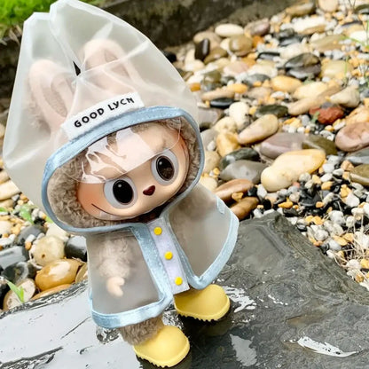 Labubu 3.0 Dolls Outfit: Cute Rain Coat &amp; Shoes