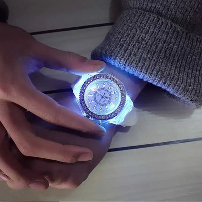 LED Light-Up Watch with Silicone Strap