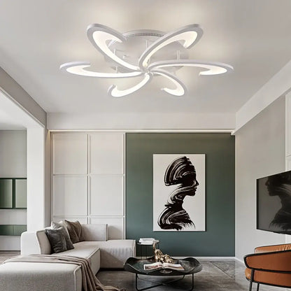 VETRULUS Flower LED Ceiling Light, 6-Leaf Design