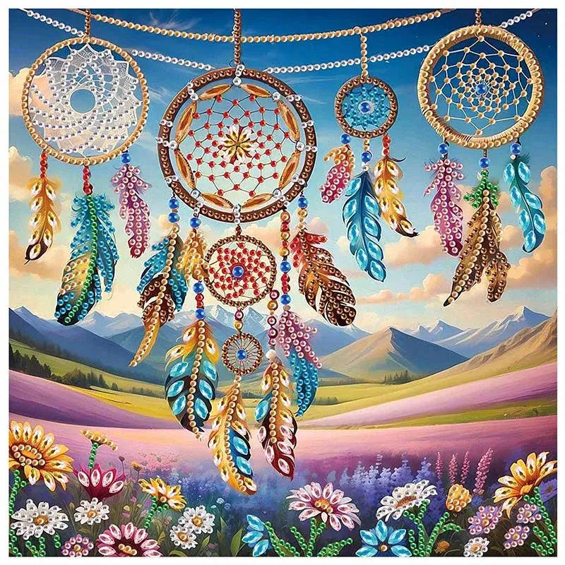 Dream catcher Special Shape Diamond Art Painting Kit for Adult Beginners,Crystal Diamond Dots Kit for Home Wall Decoration Gift