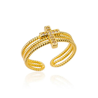 Stainless Steel Rings for Women Gold Color Never Fade Luxury Classic rings wedding couple rings Jewelry Free Shipping