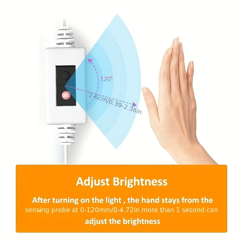 1M USB LED Strip Light with Hand-Wave Sensor