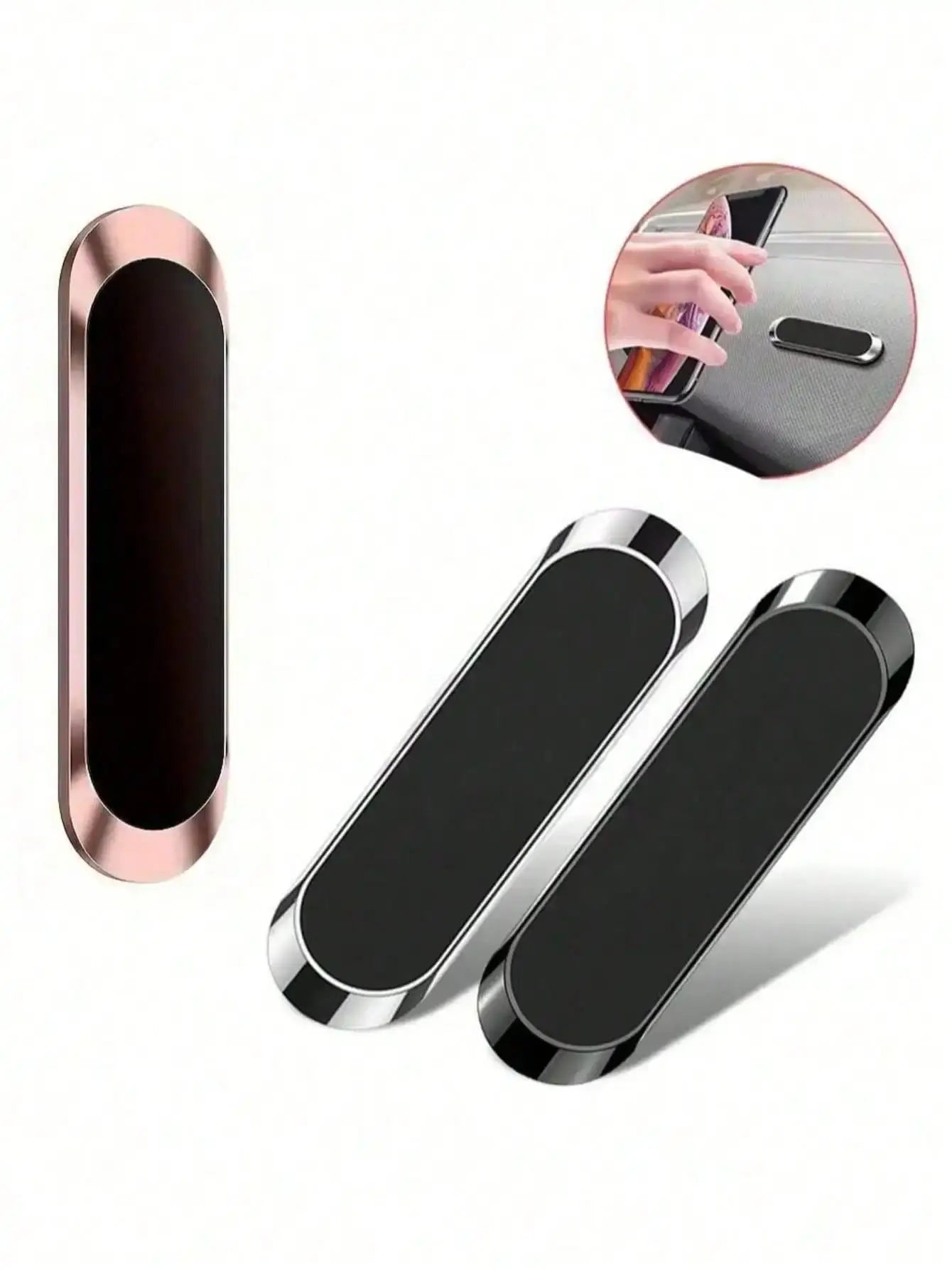 Magnetic Metal Phone Holder, Car Phone Mount, Universal Magnetic Phone Holder Stick-On, Suitable For All Smartphones
