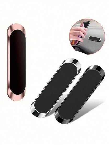 Magnetic Metal Phone Holder, Car Phone Mount, Universal Magnetic Phone Holder Stick-On, Suitable For All Smartphones