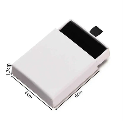 Creative Drawer Jewelry Packaging Box Necklace Ring Earing Bracelet Storage Organizer Display Stand Solid Color Paper Gift 2030