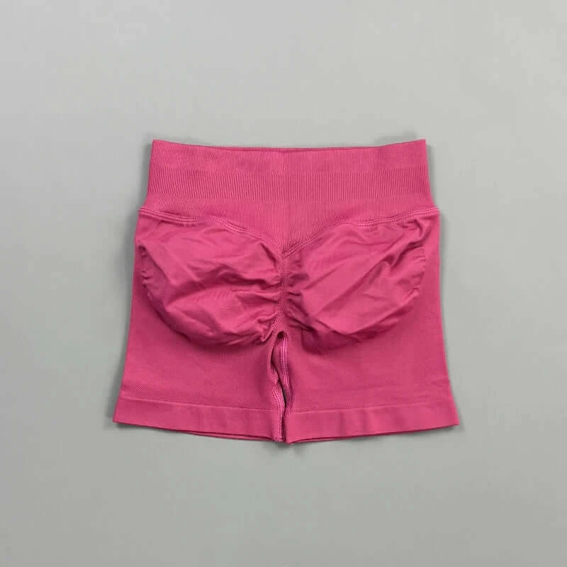 HISTELLO Women’s Seamless Scrunch Workout Shorts