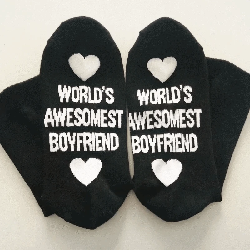 Birthday Gift for Boyfriend Cotton Socks Ankle Small Love Gift Anniversary Girlfriend Present Party Wedding Valentines Day Favor