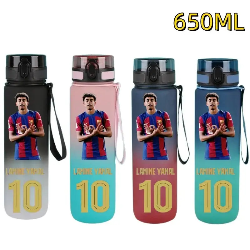 650 ml Football-Themed Flip-Top Water Bottle