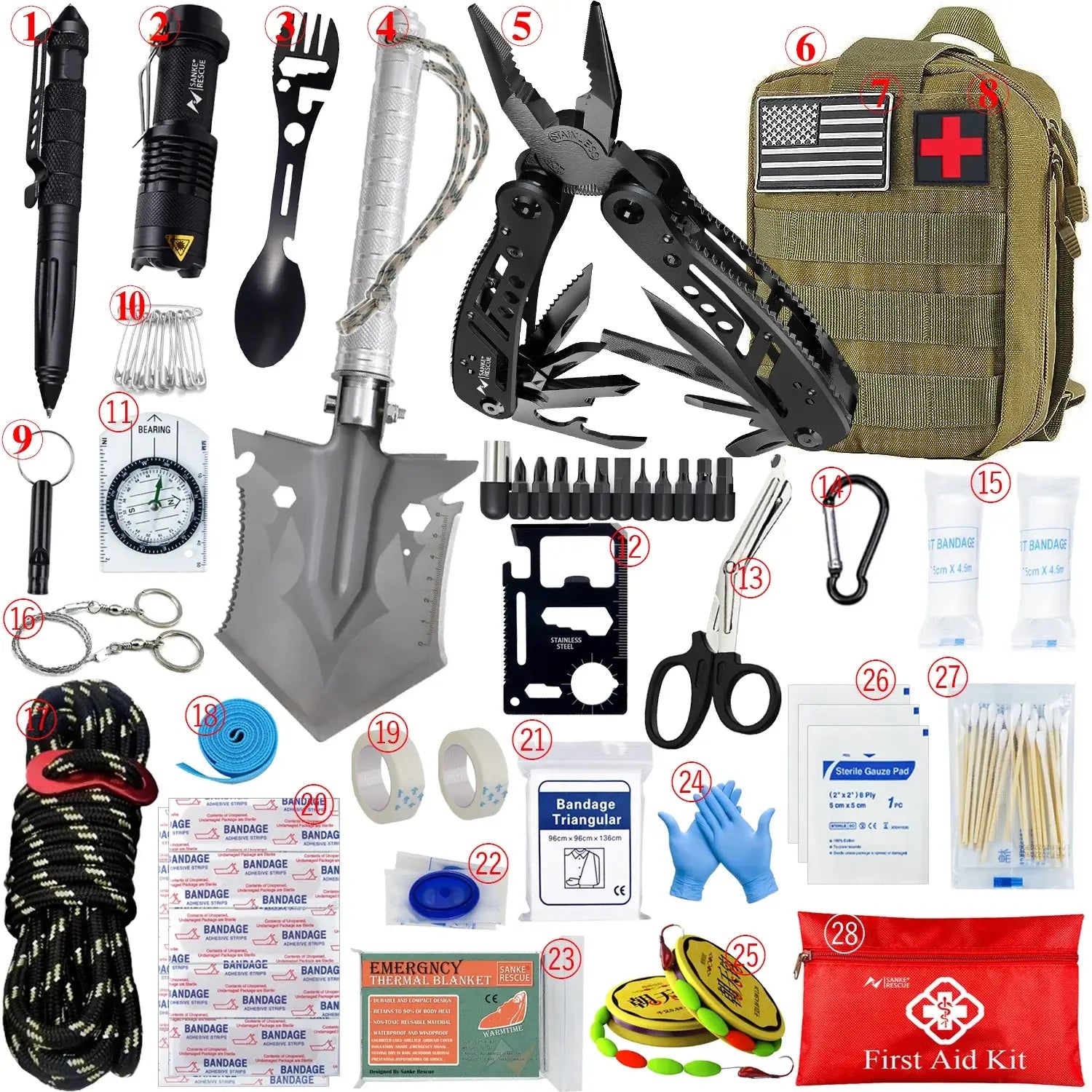 Car Survival First Aid Kit - Essential Outdoor Gear
