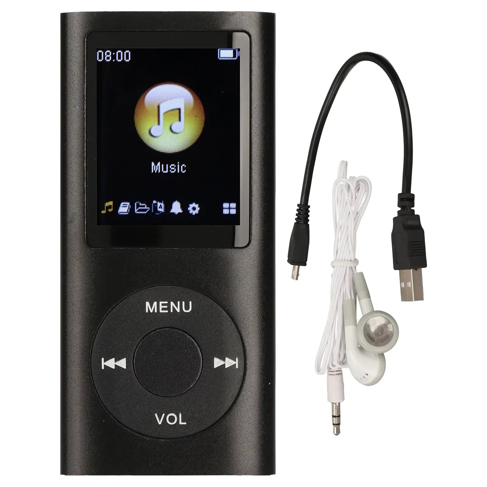 MP3 Player MP3 Player Stylish Multifunctional Lossless Sound Slim 1.8 Inch LCD Screen Portable MP3 Music Player MP3 Music Player