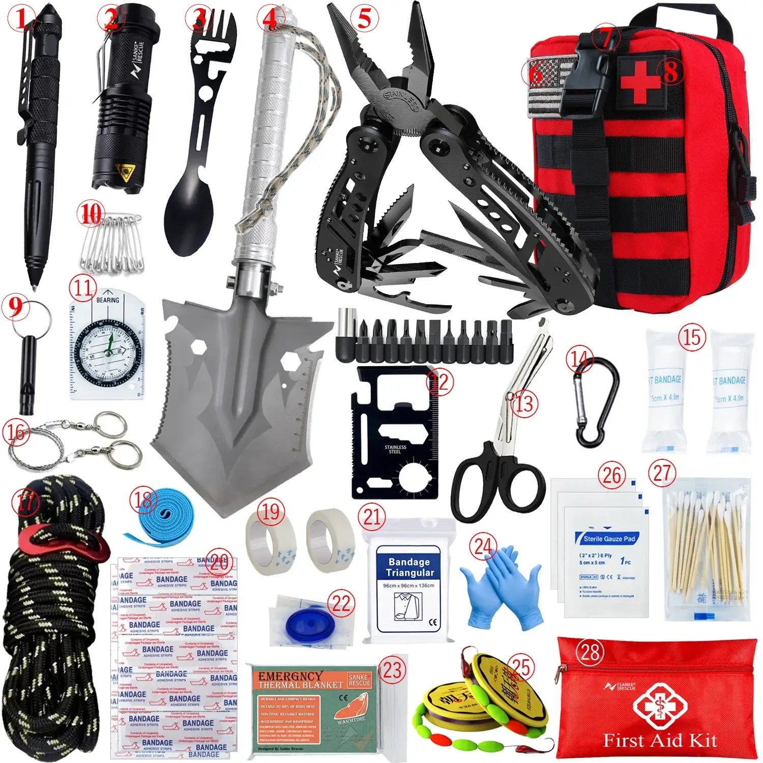 Car Survival First Aid Kit - Essential Outdoor Gear