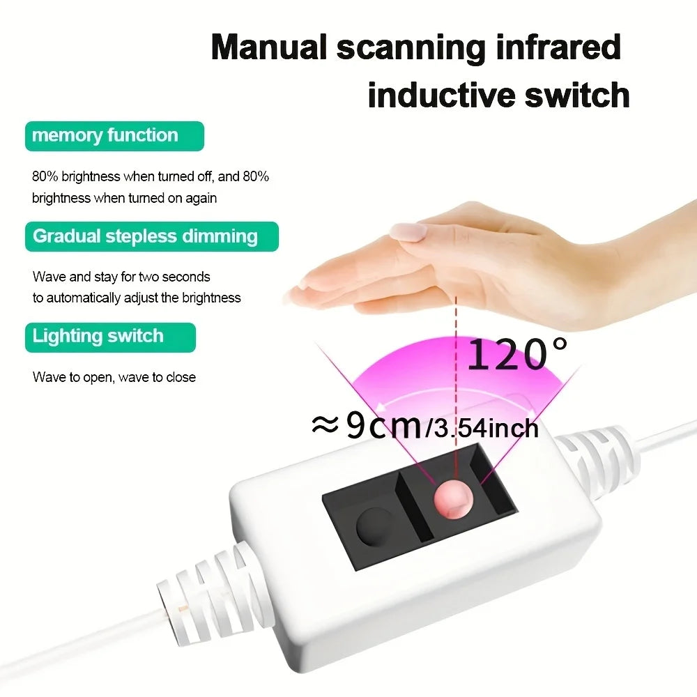1M USB LED Strip Light with Hand-Wave Sensor
