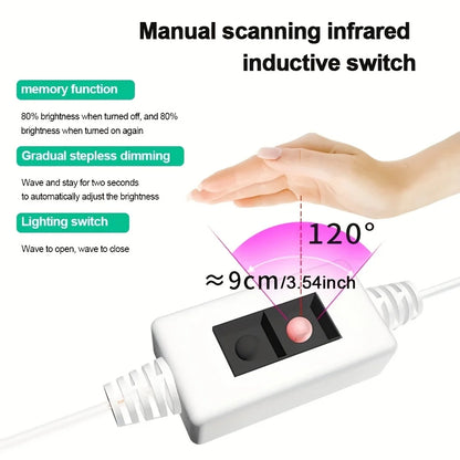 1M USB LED Strip Light with Hand-Wave Sensor