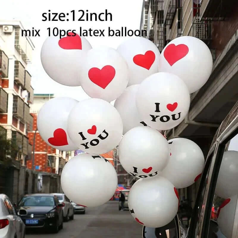 I Love You Kiss Me Lips Love Foil Balloon For Valentines Day Decoration Wedding Anniversary Inflatable Balloon Birthday Gifts