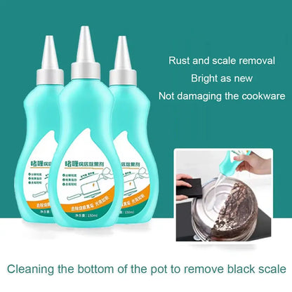 150ml Pots And Pan Cleaner Kitchen Cleaning Black Pot Bottom Gel Cleaner To Remove Black Scale From Stainless Steel Black Pot
