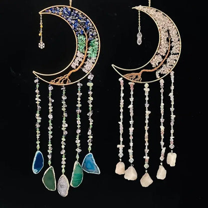 natural agate chakra dream catcher