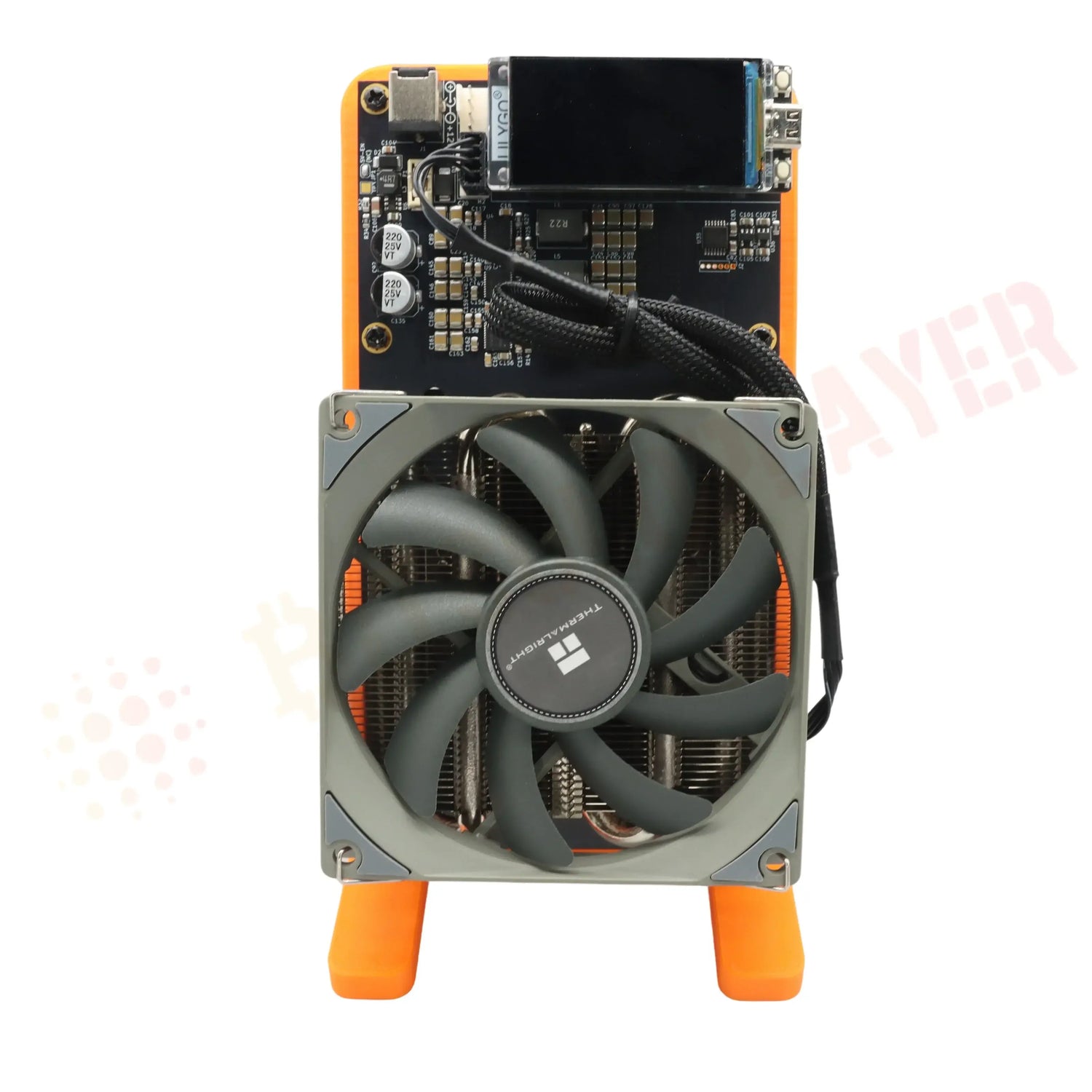 Bitaxe NerdQaxe++ 4.8TH/s 68w Bitcoins Miner 4 PCS BM1370 Asic Chip Solo BTC miner With 120W power supply
