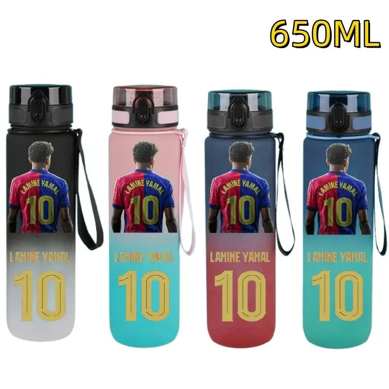 650 ml Football-Themed Flip-Top Water Bottle