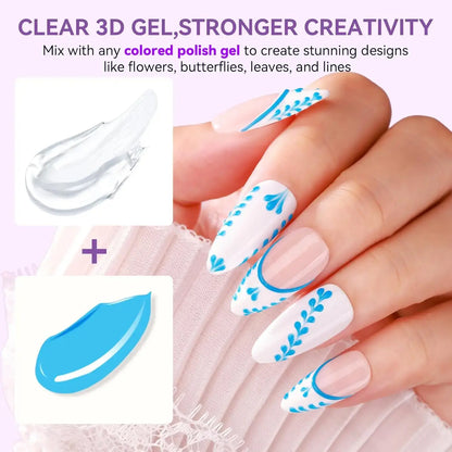 Makartt Clear 3D Sculpting Nail Gel, 8g