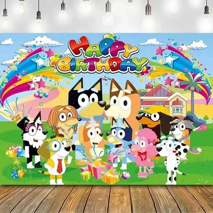 Bluey Bingo Family 210x180cm Decoration Clot Children&
