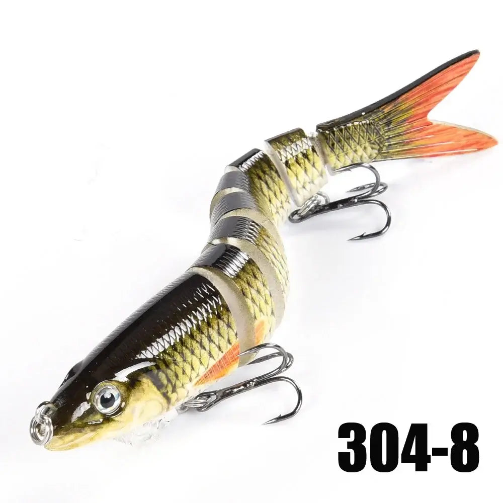Multi-Jointed Slow-Sinking Swimbait Fishing Lure