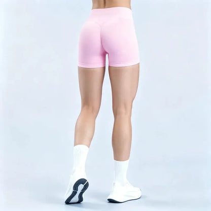 HISTELLO Women’s Seamless Scrunch Workout Shorts