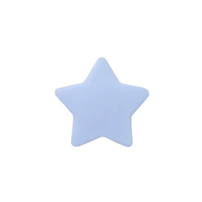 50pcs Silicone Star Heart Crown Beads Food Grade Teether Baby Silicone Bracelet Diy Crafts Baby Accessories
