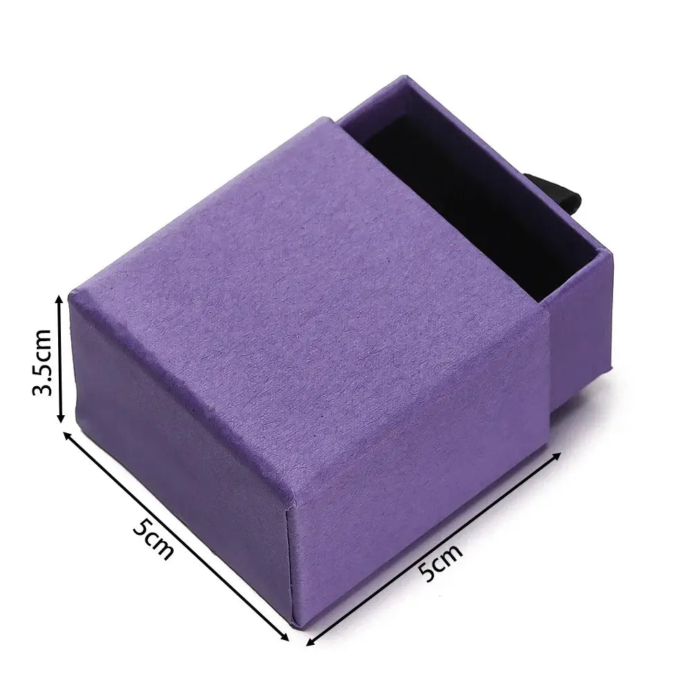 Creative Drawer Jewelry Packaging Box Necklace Ring Earing Bracelet Storage Organizer Display Stand Solid Color Paper Gift 2030