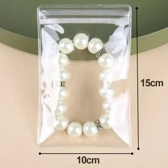 10/20/30/50pcs Jewelry Organizer Pouch Bags Transparent PVC Anti-Oxidation Earring Pendant Necklace Bracelet Storage Holder 2035