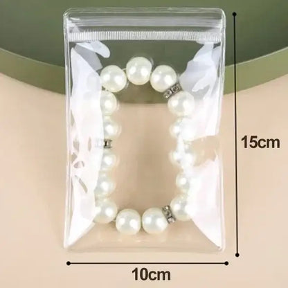 10/20/30/50pcs Jewelry Organizer Pouch Bags Transparent PVC Anti-Oxidation Earring Pendant Necklace Bracelet Storage Holder 2035