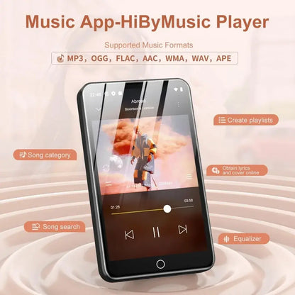MP3 Player, Bluetooth, WiFi, Spotify, Audible, 4" IPS, Browser, 1TB Storage‌