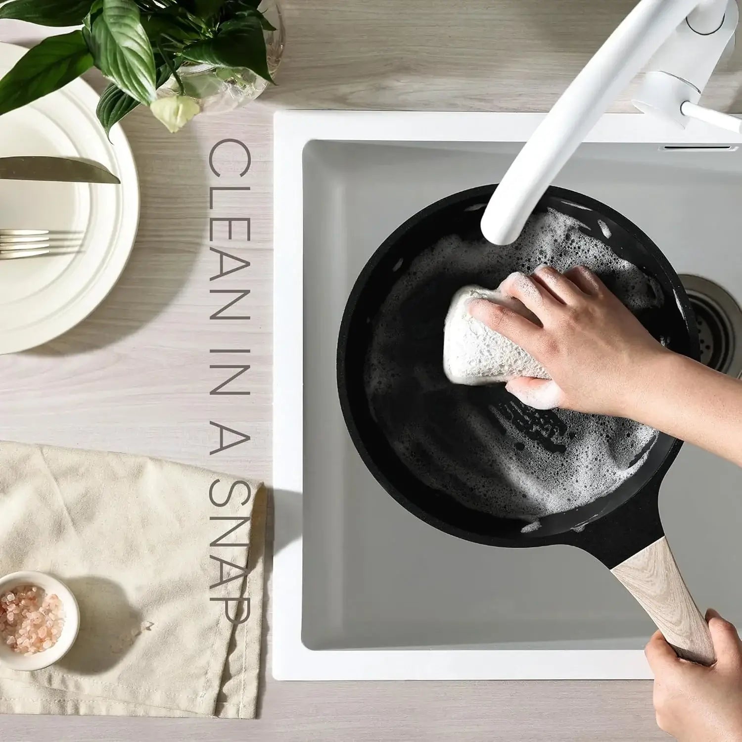 8pcs Non Stick Pots and Pans Set - Induction Cookware