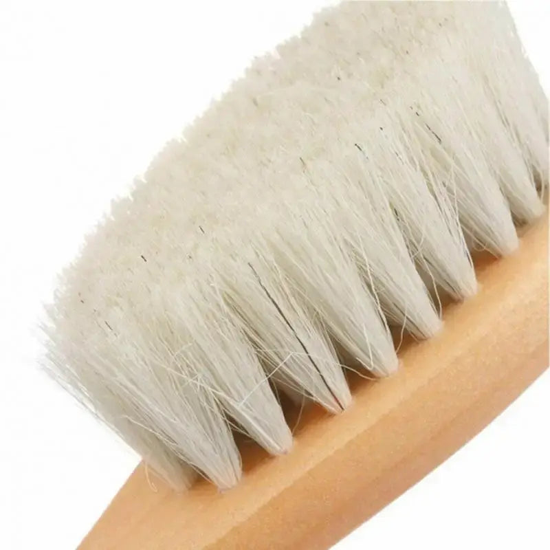 Newborn Baby Wool Wood Brush Comb Head Massage Tool Portable Baby Comb Bath Brush Comb，Special For Real Hair Wigs
