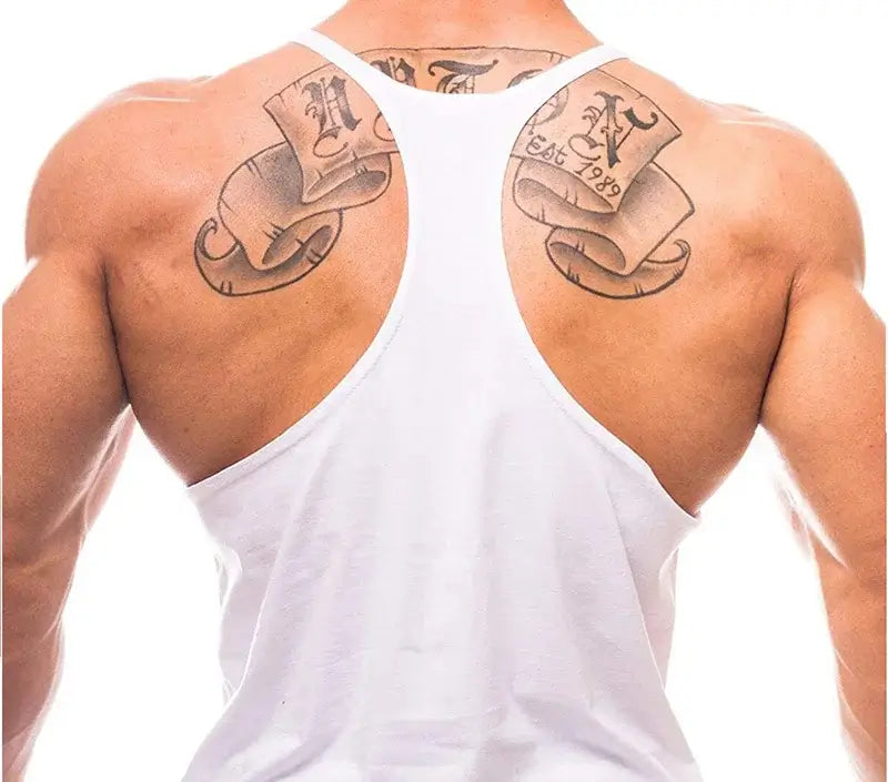 Sport Brand Vest Muscle Gym Mens Back Tank Top Sleeveless Stringer.