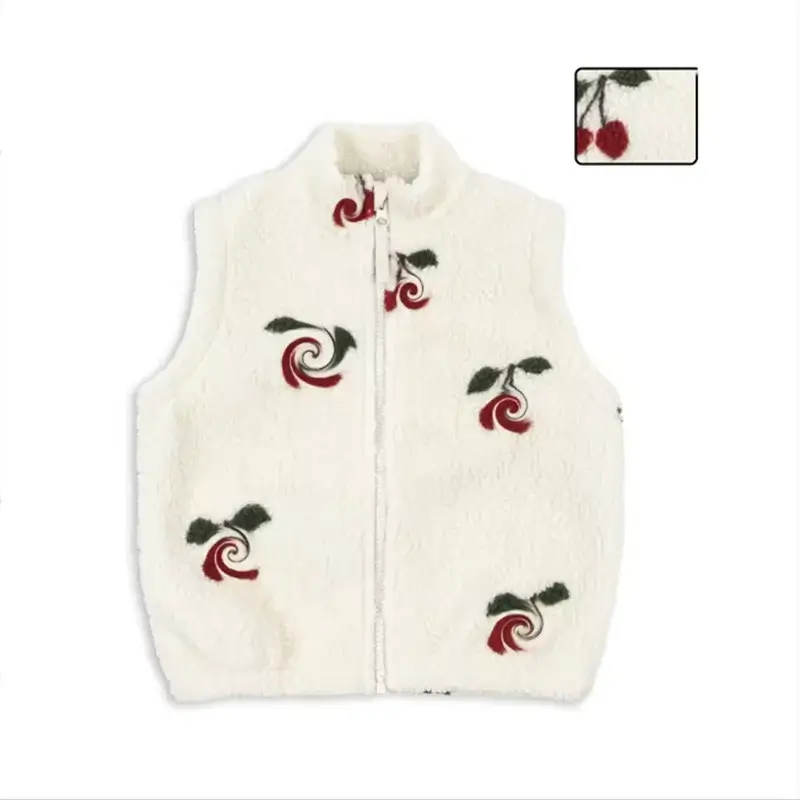 2025 KS Brand Winter Baby Boys Lambswool Jackets Cartoon Dinosaur Anchor Coats Kids Clothes Girls Cherry Jacket Beetle Outerwear