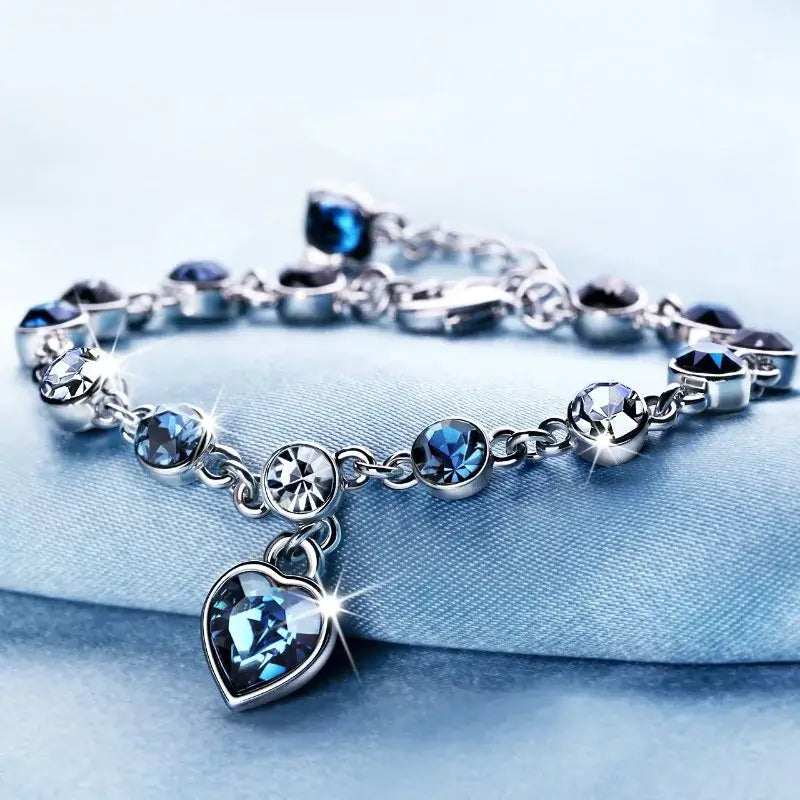Zhenrong Foreign Trade Hot-selling Fashion High-quality Crystal Romantic Love Bracelet Women&
