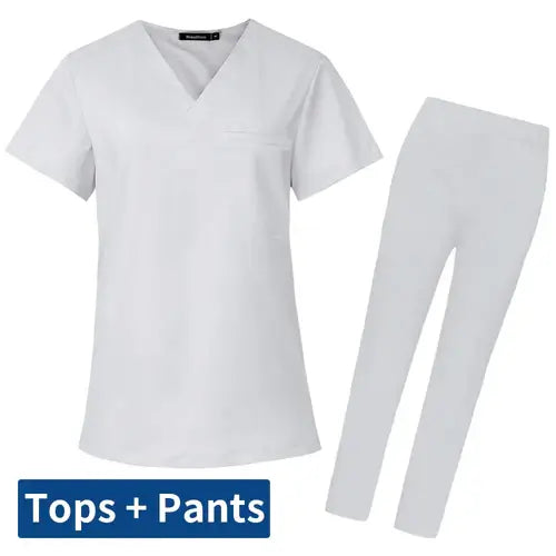 Men's Scrubs Medical Uniform Lab Set Male Wholesale Clinic Hospital.