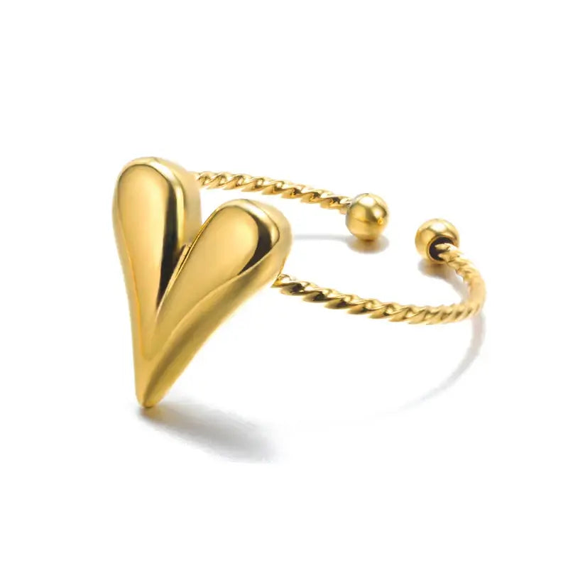 Stainless Steel Rings for Women Gold Color Never Fade Luxury Classic rings wedding couple rings Jewelry Free Shipping