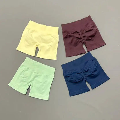 HISTELLO Women’s Seamless Scrunch Workout Shorts