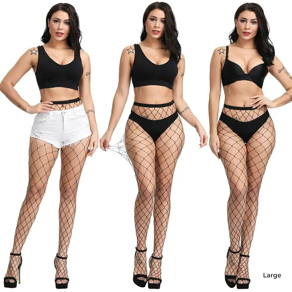 Coloured Fishnets 20 Colours 4 Different Grid Sizes Colorful Fishnet Tights Super Elastic Fishnet Stockings Women&