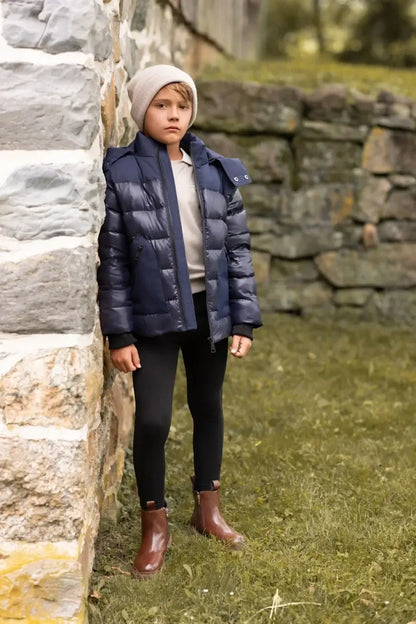 kids winter coat white duck down