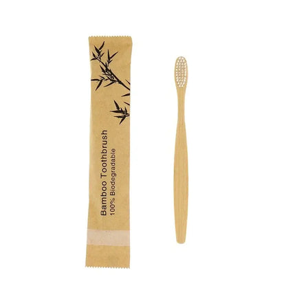 Kids’ Bamboo Toothbrushes with Soft Bristles, 15 or 30 Pack