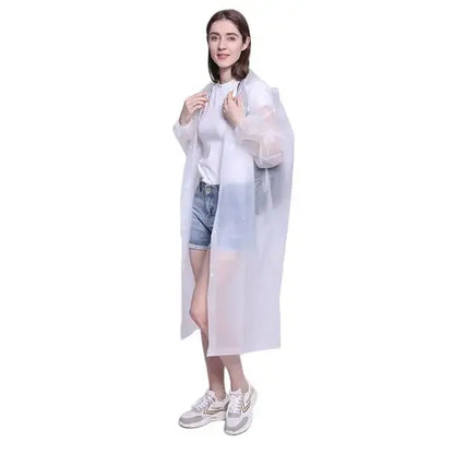 3 in 1 Waterproof Adult Long Raincoat Women Men Rain Coat Jacket