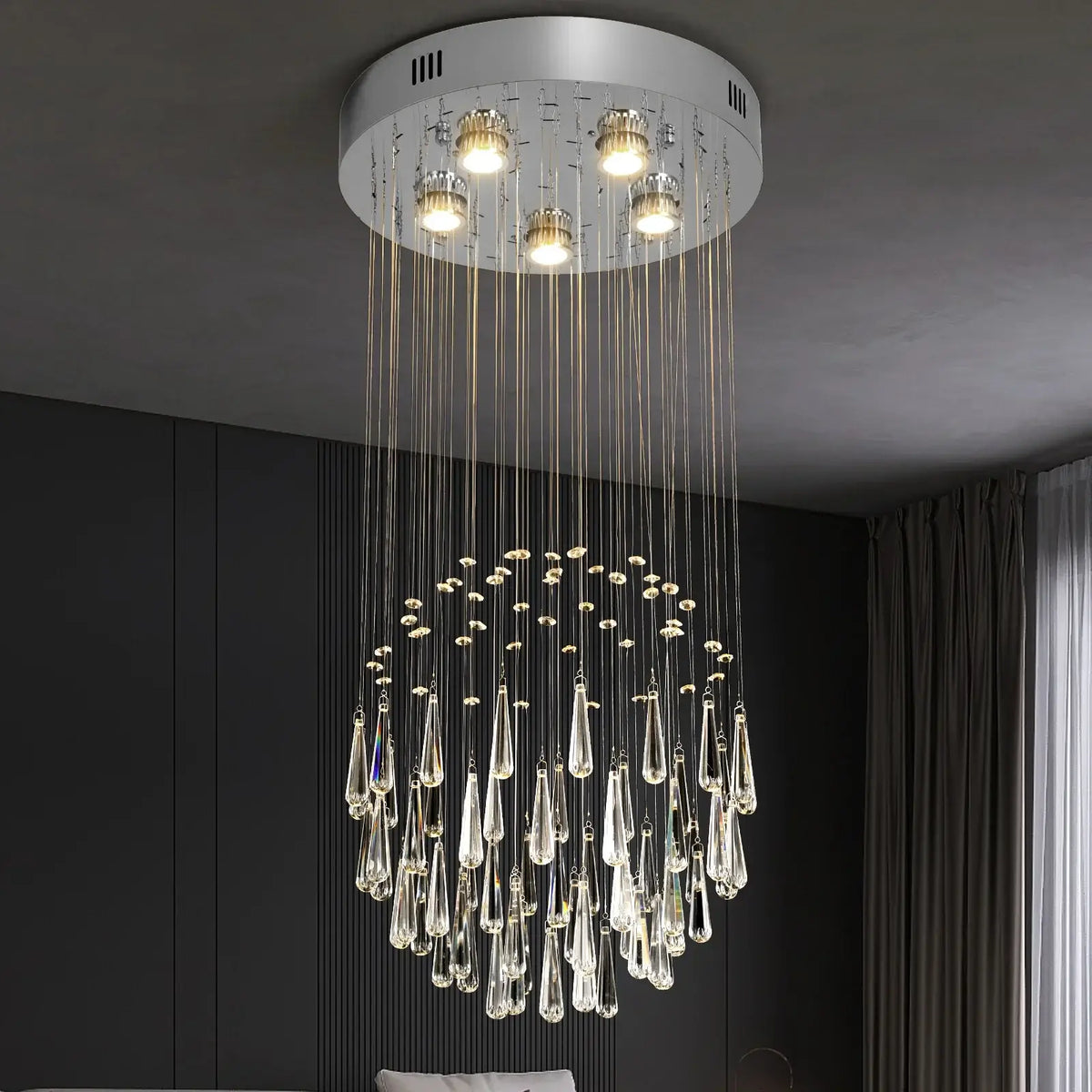 VETRULUS Modern Crystal Chandelier, Selectable Designs
