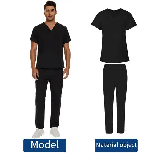 Men's Scrubs Medical Uniform Lab Set Male Wholesale Clinic Hospital.