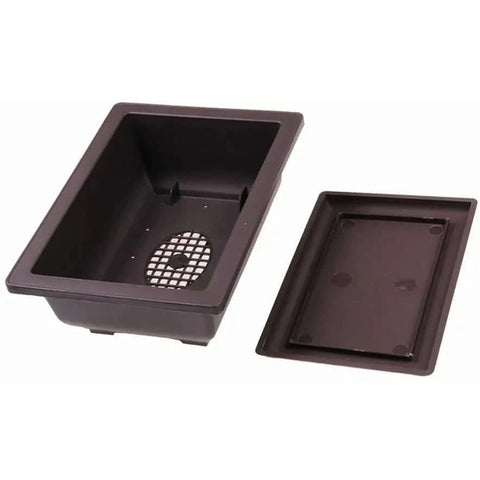 Training Pots With Tray Plastic Bonsai Plants Pot Square For Flower.