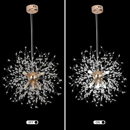 VETRULUS Dandelion-Style Chandelier, Selectable Designs